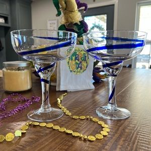 2 Margarita glasses